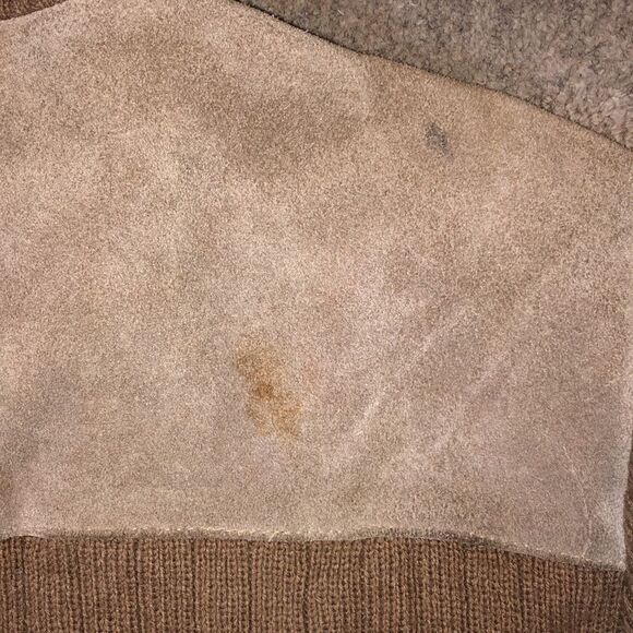 Vintage 1970’s Suede Leather Sweater Jacket | Large - Picture 9 of 14